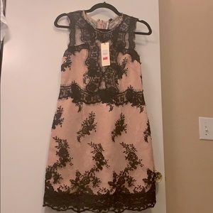 Topshop Pink Lace Dress